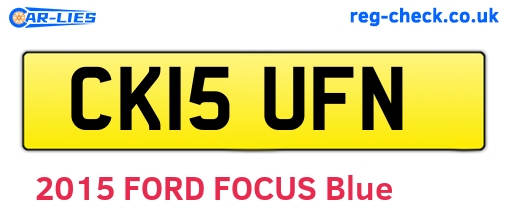 CK15UFN are the vehicle registration plates.