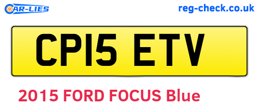 CP15ETV are the vehicle registration plates.