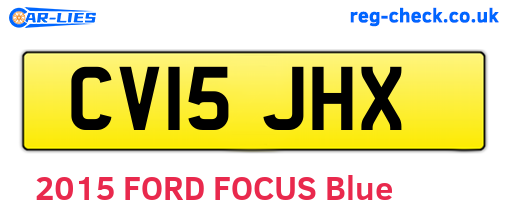 CV15JHX are the vehicle registration plates.