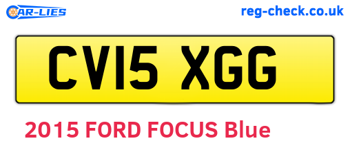 CV15XGG are the vehicle registration plates.