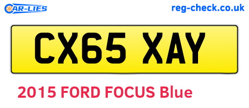 CX65XAY are the vehicle registration plates.