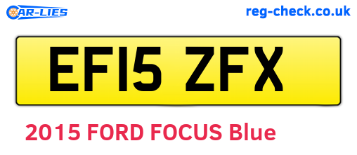 EF15ZFX are the vehicle registration plates.