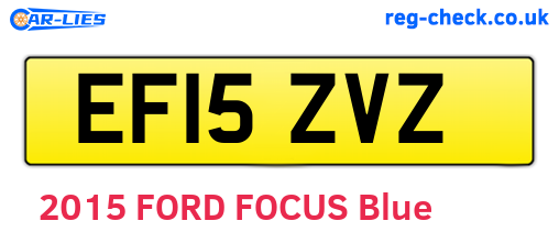 EF15ZVZ are the vehicle registration plates.