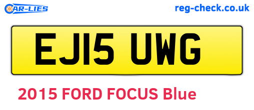 EJ15UWG are the vehicle registration plates.