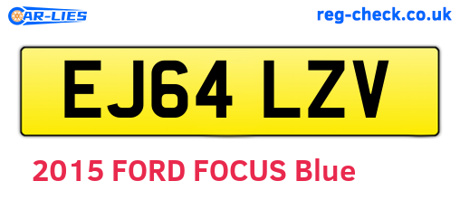 EJ64LZV are the vehicle registration plates.