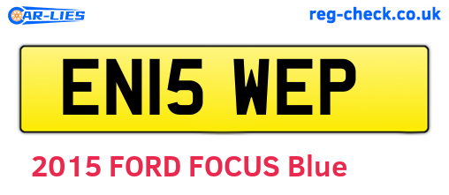 EN15WEP are the vehicle registration plates.