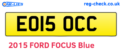 EO15OCC are the vehicle registration plates.