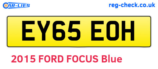 EY65EOH are the vehicle registration plates.