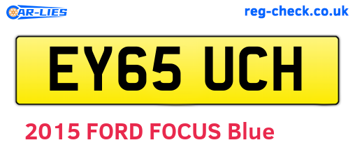 EY65UCH are the vehicle registration plates.