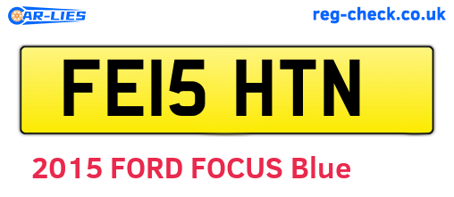 FE15HTN are the vehicle registration plates.