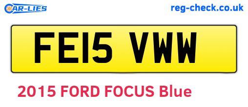 FE15VWW are the vehicle registration plates.