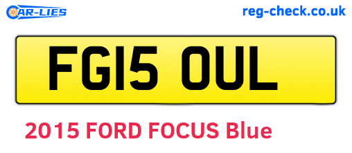 FG15OUL are the vehicle registration plates.