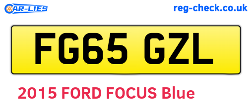 FG65GZL are the vehicle registration plates.