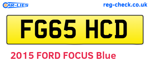 FG65HCD are the vehicle registration plates.
