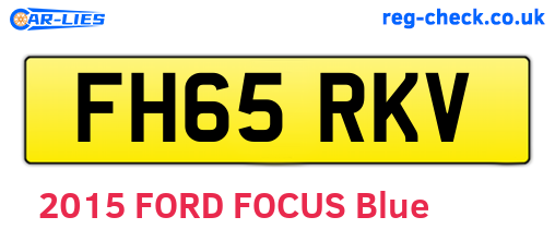 FH65RKV are the vehicle registration plates.