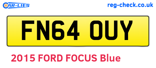 FN64OUY are the vehicle registration plates.