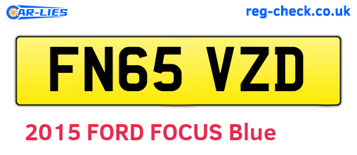 FN65VZD are the vehicle registration plates.