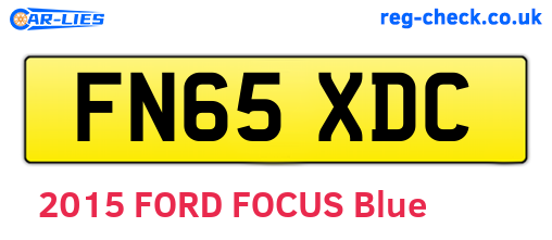 FN65XDC are the vehicle registration plates.