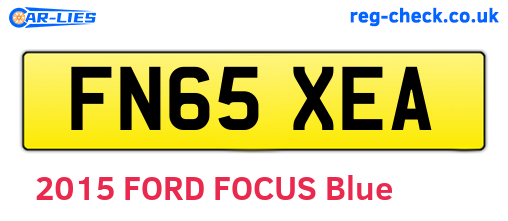 FN65XEA are the vehicle registration plates.
