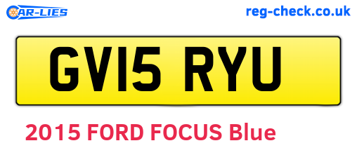 GV15RYU are the vehicle registration plates.