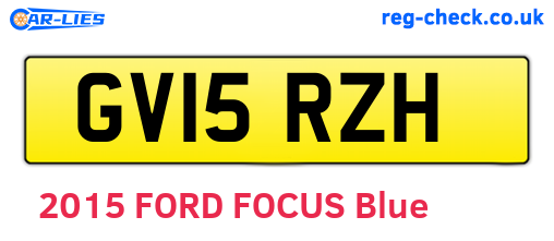 GV15RZH are the vehicle registration plates.
