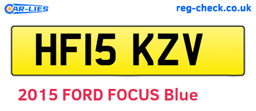 HF15KZV are the vehicle registration plates.