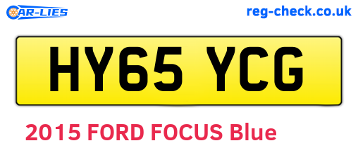 HY65YCG are the vehicle registration plates.