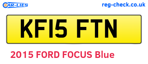 KF15FTN are the vehicle registration plates.