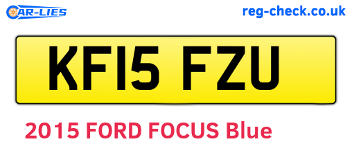 KF15FZU are the vehicle registration plates.