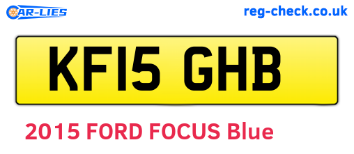 KF15GHB are the vehicle registration plates.