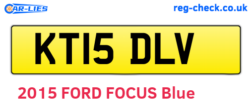 KT15DLV are the vehicle registration plates.
