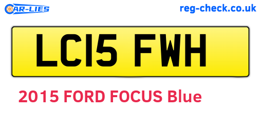 LC15FWH are the vehicle registration plates.