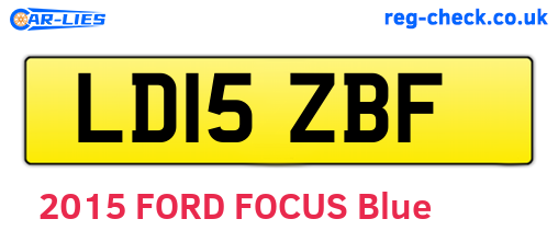 LD15ZBF are the vehicle registration plates.