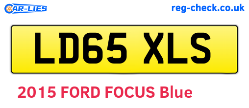 LD65XLS are the vehicle registration plates.