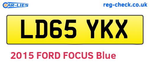 LD65YKX are the vehicle registration plates.
