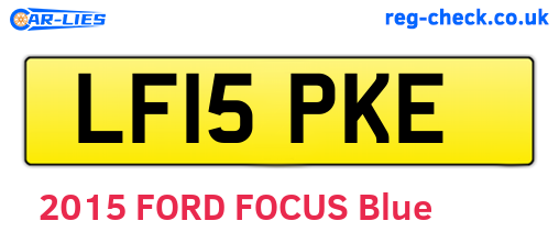 LF15PKE are the vehicle registration plates.