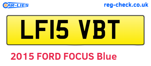 LF15VBT are the vehicle registration plates.