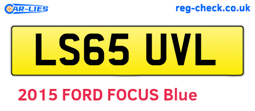 LS65UVL are the vehicle registration plates.