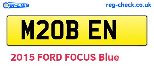M20BEN are the vehicle registration plates.