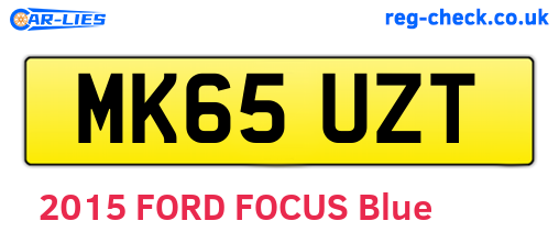 MK65UZT are the vehicle registration plates.
