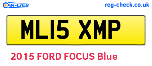 ML15XMP are the vehicle registration plates.