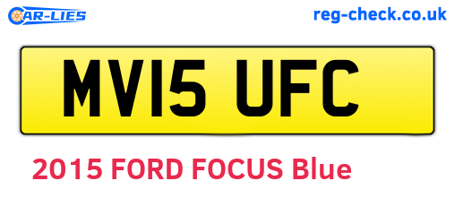 MV15UFC are the vehicle registration plates.