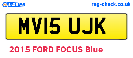MV15UJK are the vehicle registration plates.
