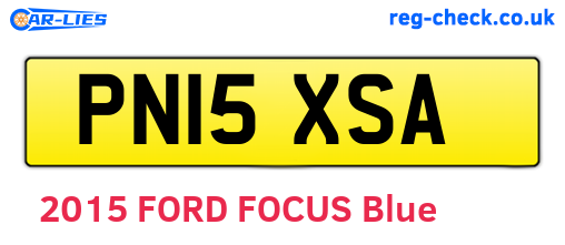 PN15XSA are the vehicle registration plates.