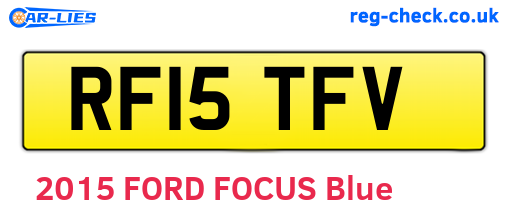 RF15TFV are the vehicle registration plates.