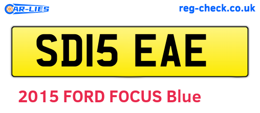 SD15EAE are the vehicle registration plates.