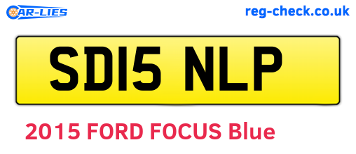 SD15NLP are the vehicle registration plates.