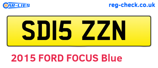 SD15ZZN are the vehicle registration plates.