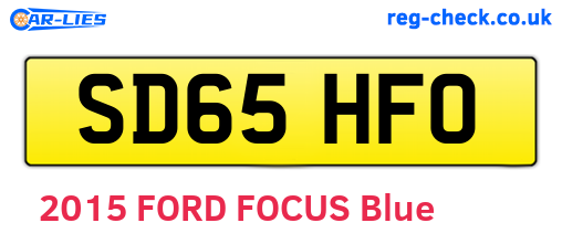 SD65HFO are the vehicle registration plates.