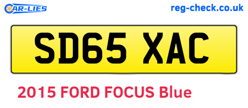 SD65XAC are the vehicle registration plates.